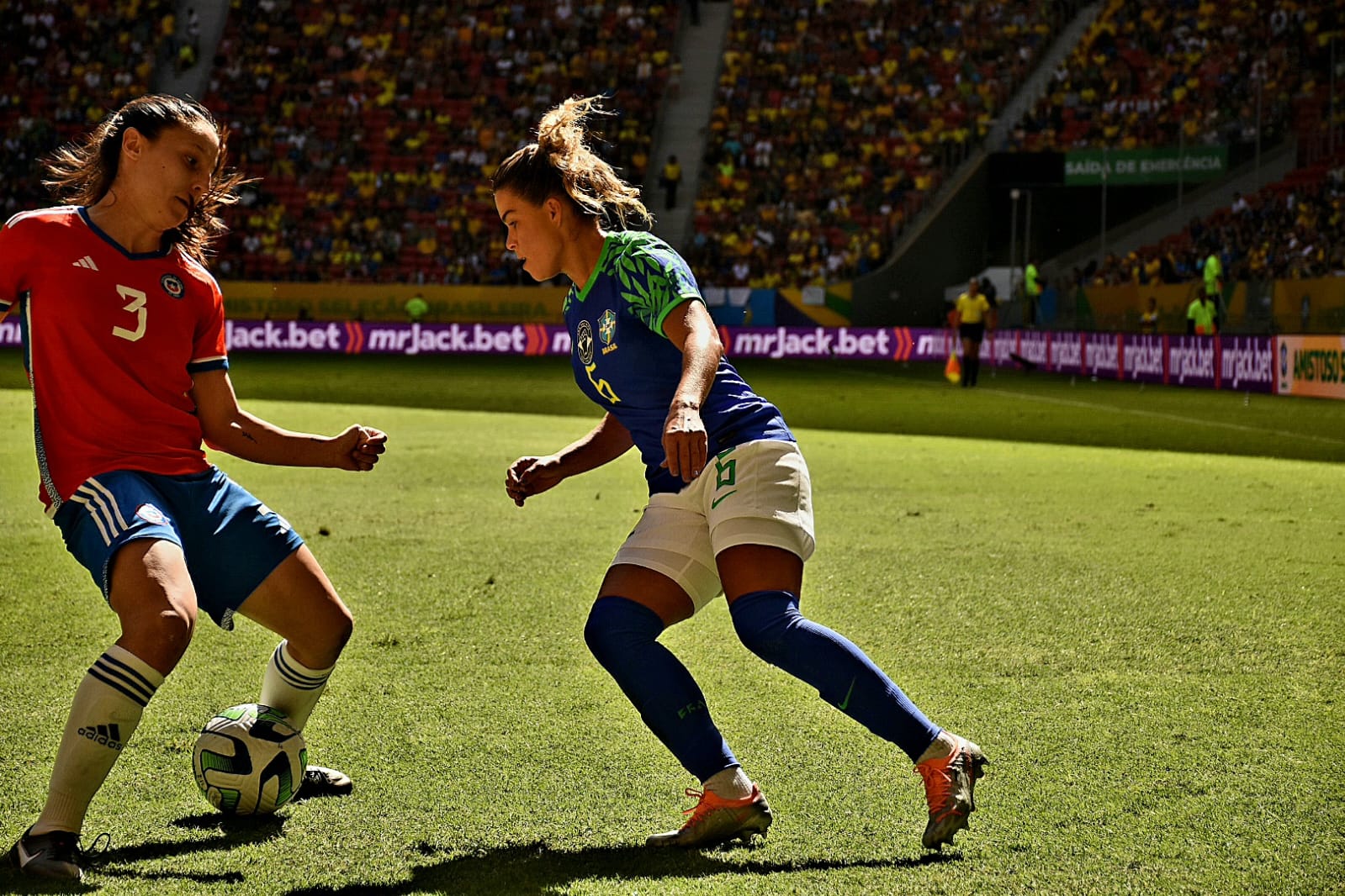 Jogo amistoso Brasil x Chile de futebol feminino - DF NA MÍDIA